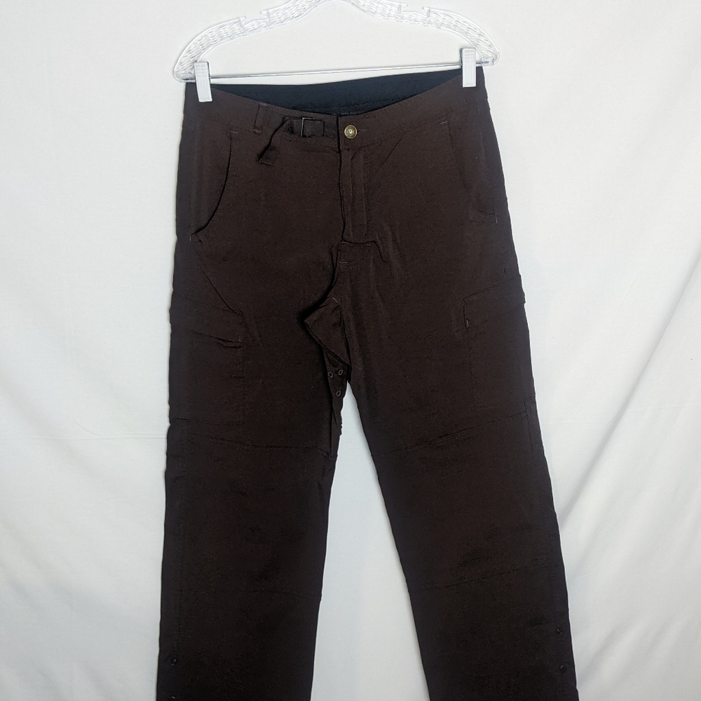 Prana Stretch Zion Pants Brown 32x32 Fishing Cargo Breathable Packable Hiking M